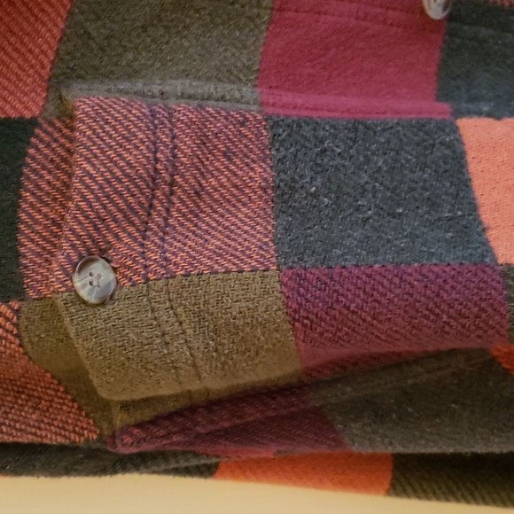 Vintage Fila Plaid Sweater Coat Size L - Picture 4 of 14